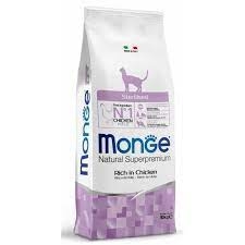 MONGE CAT NATURAL SUPERPREMIUM STERILISED RICCO IN POLLO 