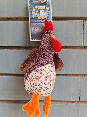 CROCI GIOCO CANE PELUCHE LOLA & MIGUEL GALLO SM CON SQUEAKER Cani