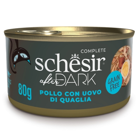 SCHESIR AFTER DARK FILETTI DI POLLO E UOVO DI QUAGLIA Gatti