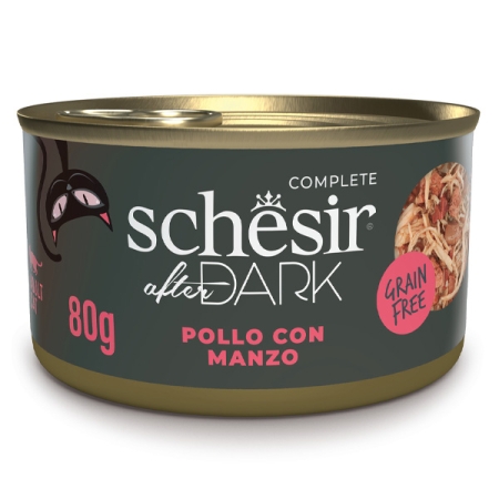 SCHESIR AFTER DARK FILETTI DI POLLO E MANZO IN BRODO Gatti