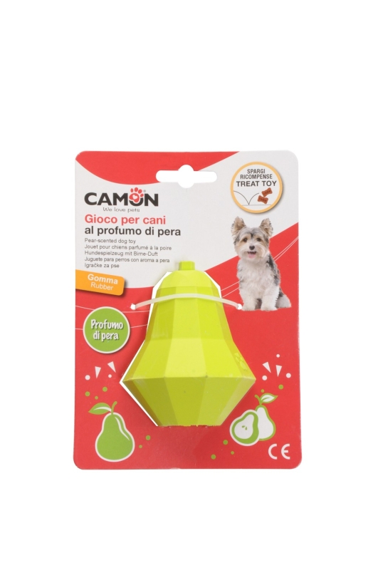 CAMON  GIOCO CANE IN GOMMA FRUTTA SPARGIRICOMPENSE 