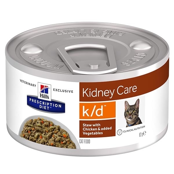 HILL'S PET NUTRITION PRESCRIPTION DIET STEW K/D KIDNEY CARE RENAL CON POLLO E VERDURE 