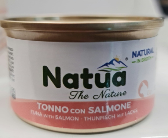 NATUA CAT BROTH TONNO CON SALMONE Gatti