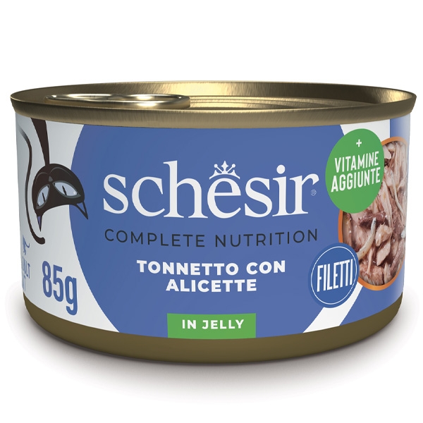 SCHESIR COMPLETE NUTRITION FILETTI TONNETTO CON ALICETTE IN JELLY 
