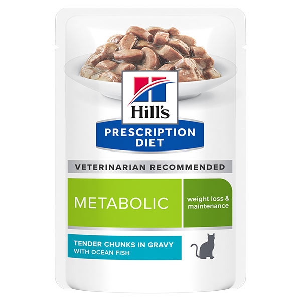 HILL'S PET NUTRITION PRESCRIPTION DIET METABOLIC CON PESCE OCEANICO IN BOCCONCINI 