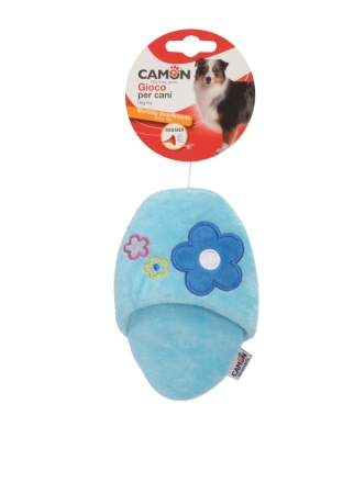 CAMON GIOCO CANE IN POLIESTERE CON SQUEAKER PANTOFOLE Cani