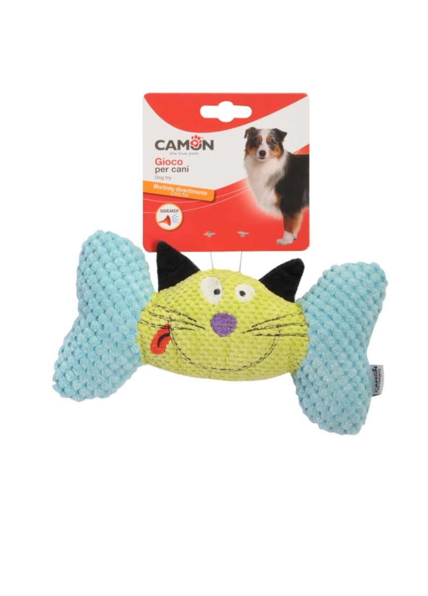 CAMON GIOCO PER CANI OSSI IN PELUCHE CON SQUEAKER 