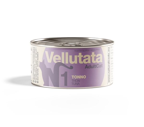 V01 NATURAL CODE VELLUTATA ADULT CAT TONNO 