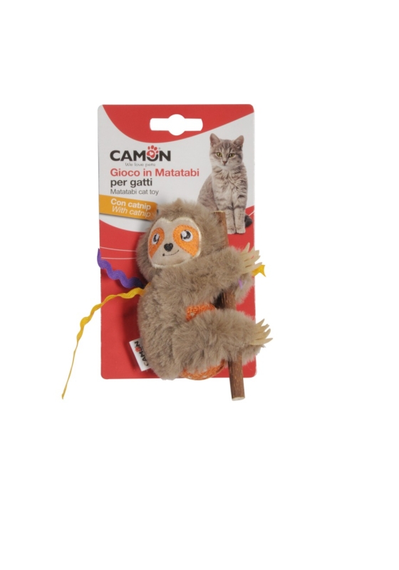 CAMON GIOCO GATTO IN POLIESTERE E MATATABI CON CATNIP KOALA 