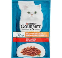NESTLE' PURINA GOURMET PERLE FILETTINI  IN SALSA CON MANZO