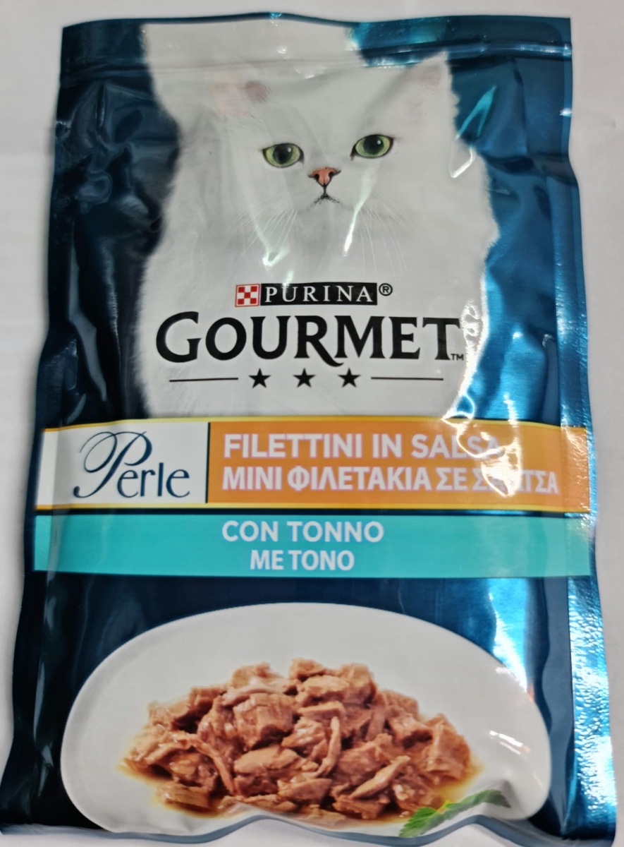 NESTLE' PURINA GOURMET PERLE FILETTI IN SALSA CON TONNO 