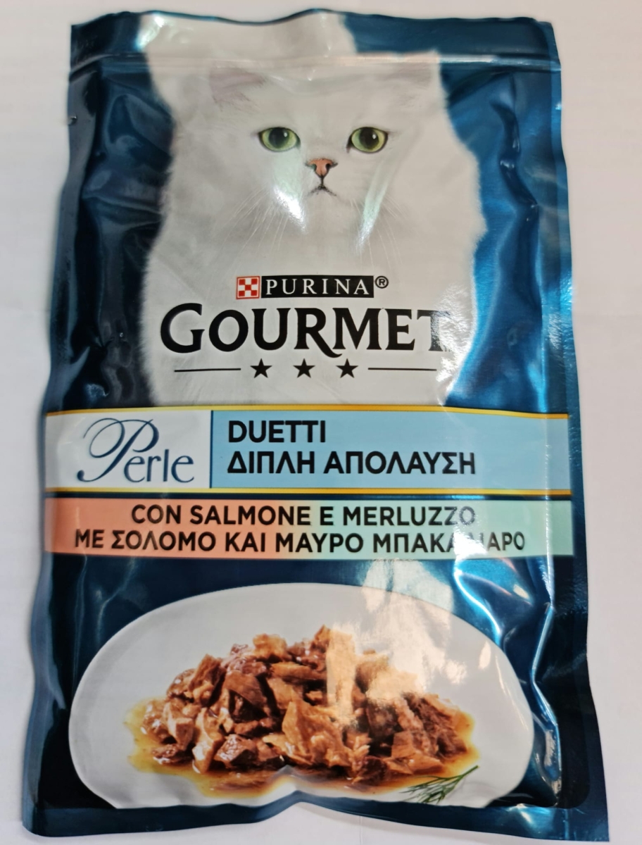 NESTLE' PURINA GOURMET PERLE DUETTI CON SALMONE E MERLUZZO 