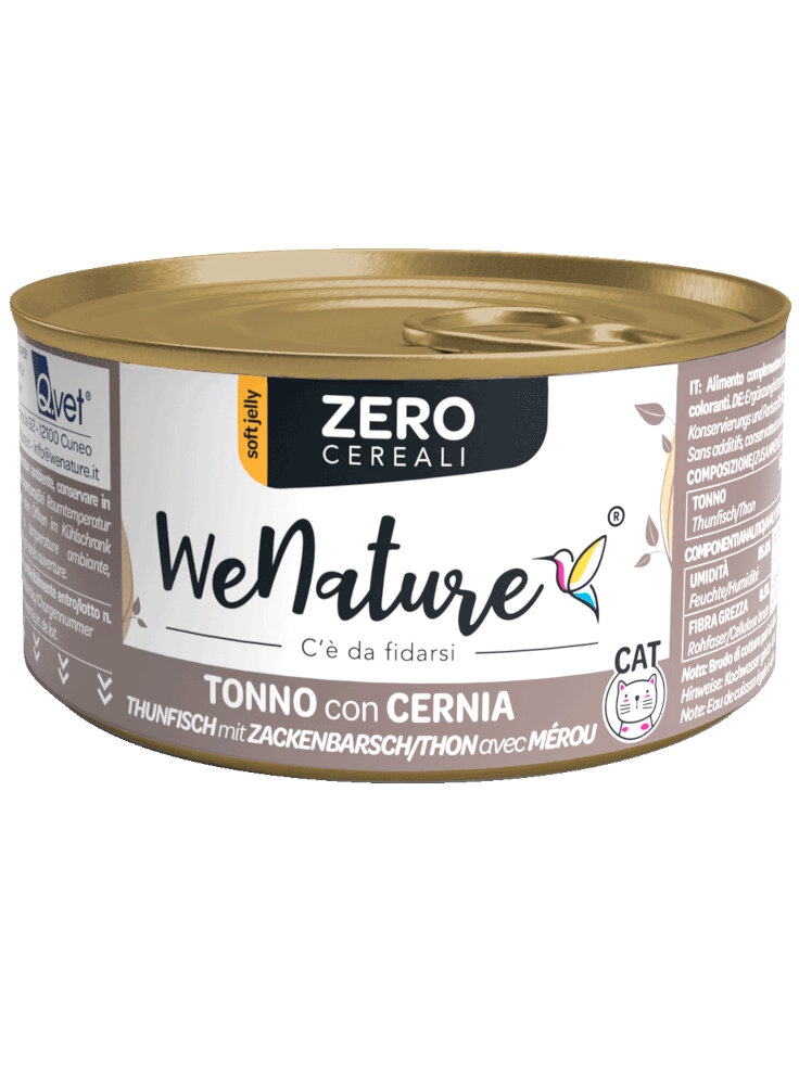 WENATURE TONNO CON CERNIA ZERO CEREALI SOFT JELLY 