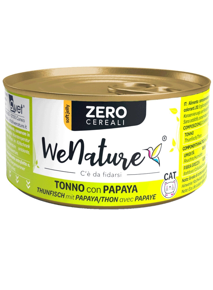 WENATURE TONNO CON PAPAYA ZERO CEREALI SOFT JELLY 