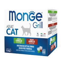 MONGE GRILL ADULT CAT MULTIBOX CONIGLIO/AGNELLO 