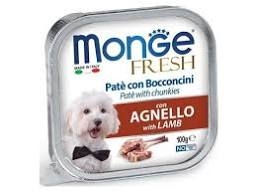 MONGE FRESH PATE' CON BOCCONCINI CON AGNELLO Cani