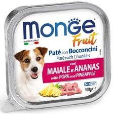 MONGE FRUIT PATE' CON  BOCCONCINI CON MAIALE E ANANAS Cani