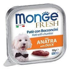 MONGE FRESH PATE' CON BOCCONCINI CON ANATRA Cani
