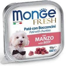 MONGE FRESH PATE' CON BOCCONCINI CON MANZO Cani