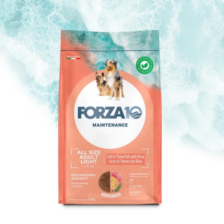 FORZA 10 TONNO E RISO ADULT LIGHT ALL SIZE DRY Cani