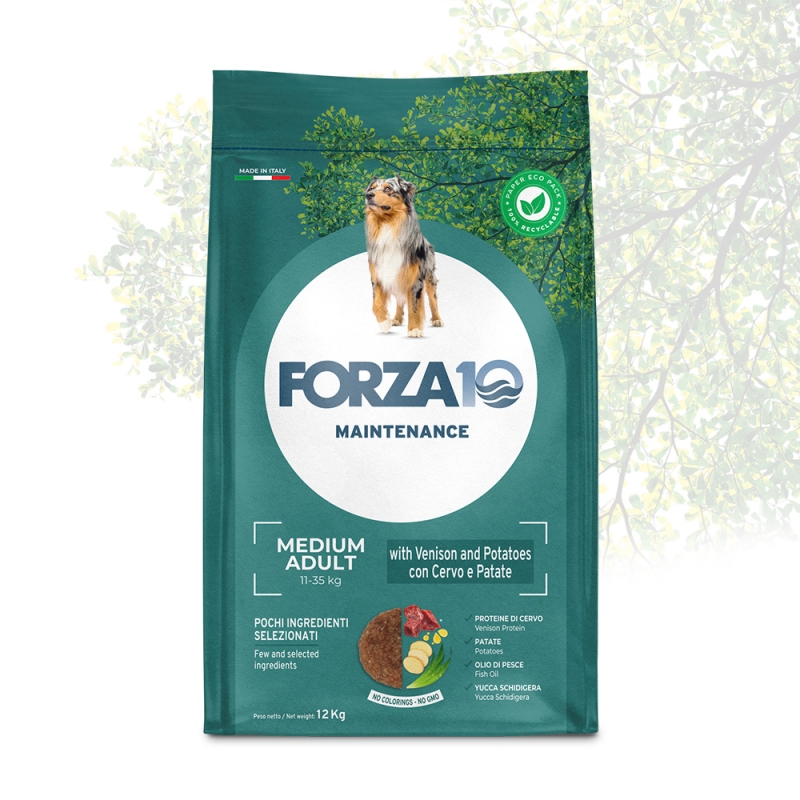 FORZA 10 MEDIUM ADULT CERVO E PATATE DRY 