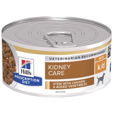 HILL'S PET NUTRITION PRESCRIPTION DIET CANINE MINI K/D KIDNEY CARE SPEZZATINO CON POLLO E VERDURE Cani