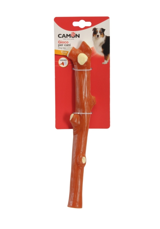 CAMON GIOCO CANE RAMO IN VINILE CON SQUEAKER 