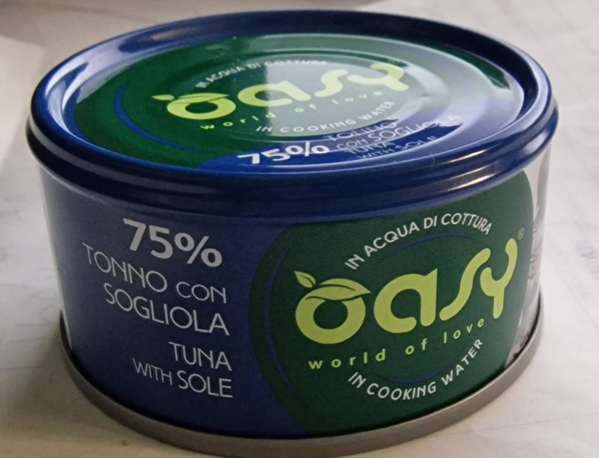 OASY WET CAT MORE LOVE TONNO CON SOGLIOLA IN ACQUA DI COTTURA 