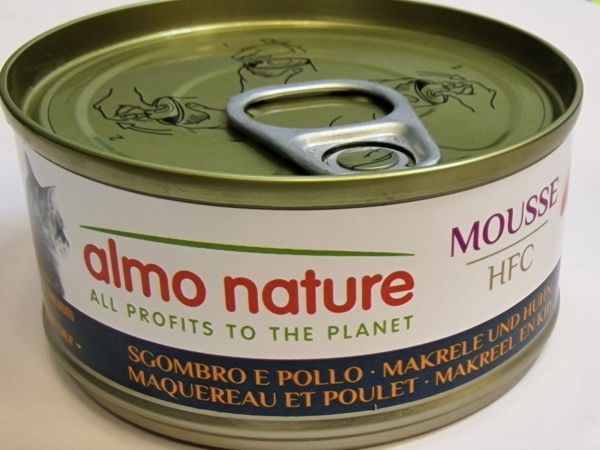 HFC ALMO NATURE MOUSSE SGOMBRO E POLLO Gatti
