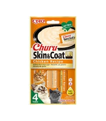 CIAO CHURU POLLO SNACK FUNZIONALE SKIN & COAT GATTI 