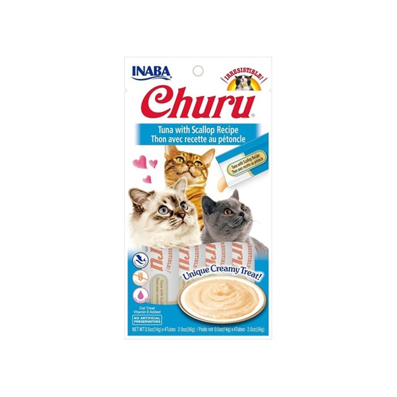 CIAO CHURU SNACK TONNO E CAPESANTE GATTI 