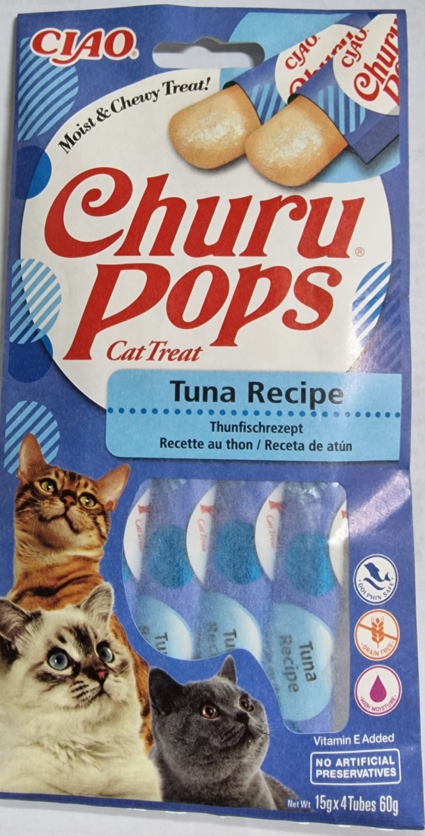 CIAO CHURU POPS SNACK GATTO IN GELATINA AL GUSTO DI TONNO