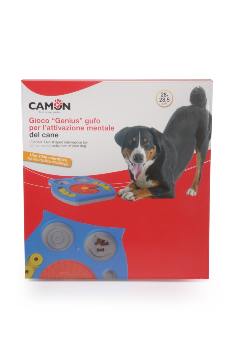 CAMON GENIUS GIOCO CANE INTERATTIVO SNACK DISPENSER PUZZLE GUFO