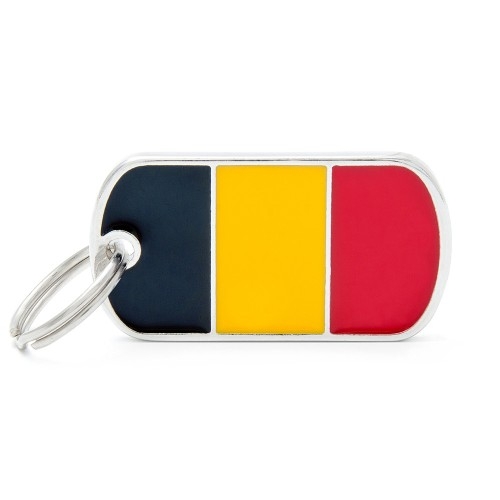 MEDAGLIETTA FLAGS BANDIERA BELGIO 