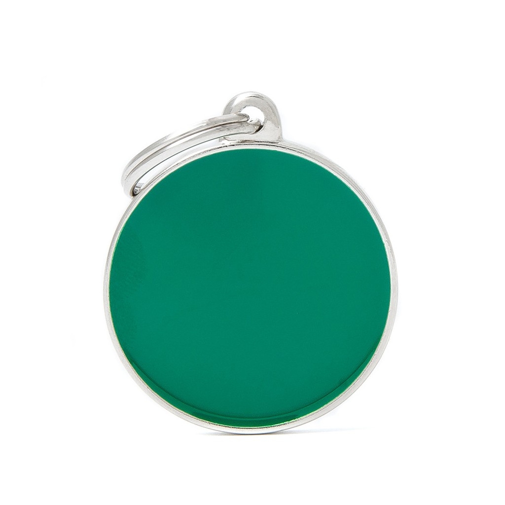 MEDAGLIETTA BASIC HANDMADE CERCHIO GRANDE VERDE 