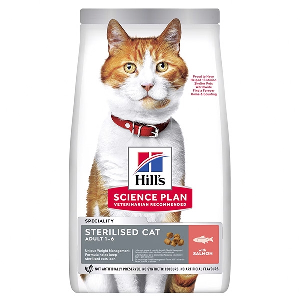 HILL'S SCIENCE PLAN CAT ADULT STERILISED SALMONE 