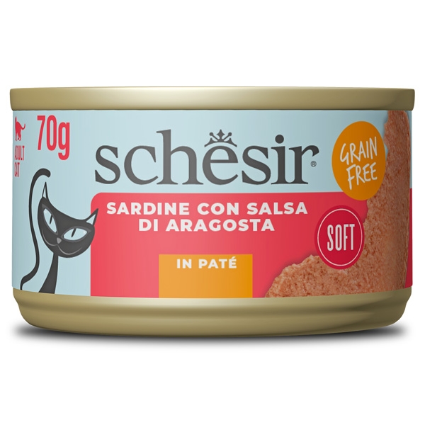 SHESIR GRAIN FREE SARDINE CON SALSA DI ARAGOSTAIN PATE' 