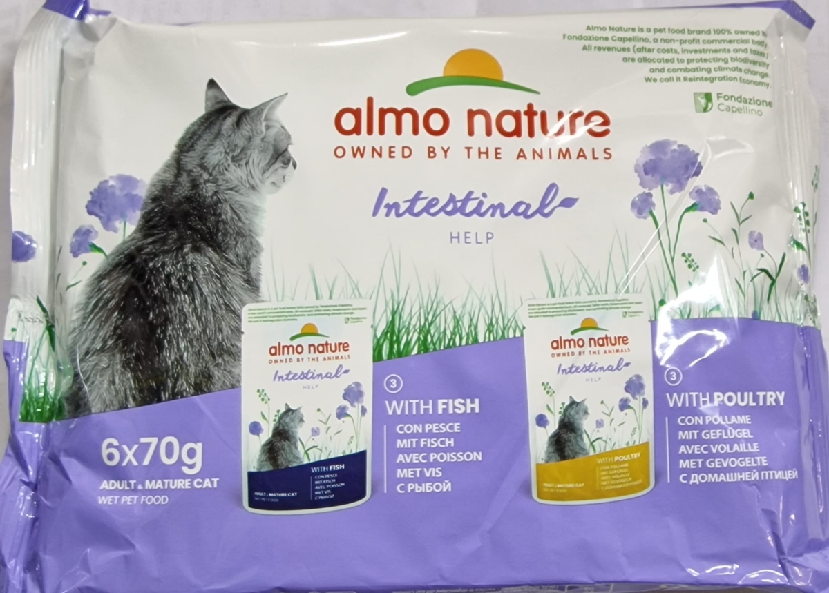 ALMO NATURE INTESTINAL HELP CON PESCE E POLLAME MULTIPACK 