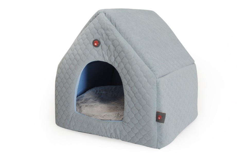 CAMON CASETTA INDOOR AZZURRO OPACO IN POLIESTERE CON CUSCINO 