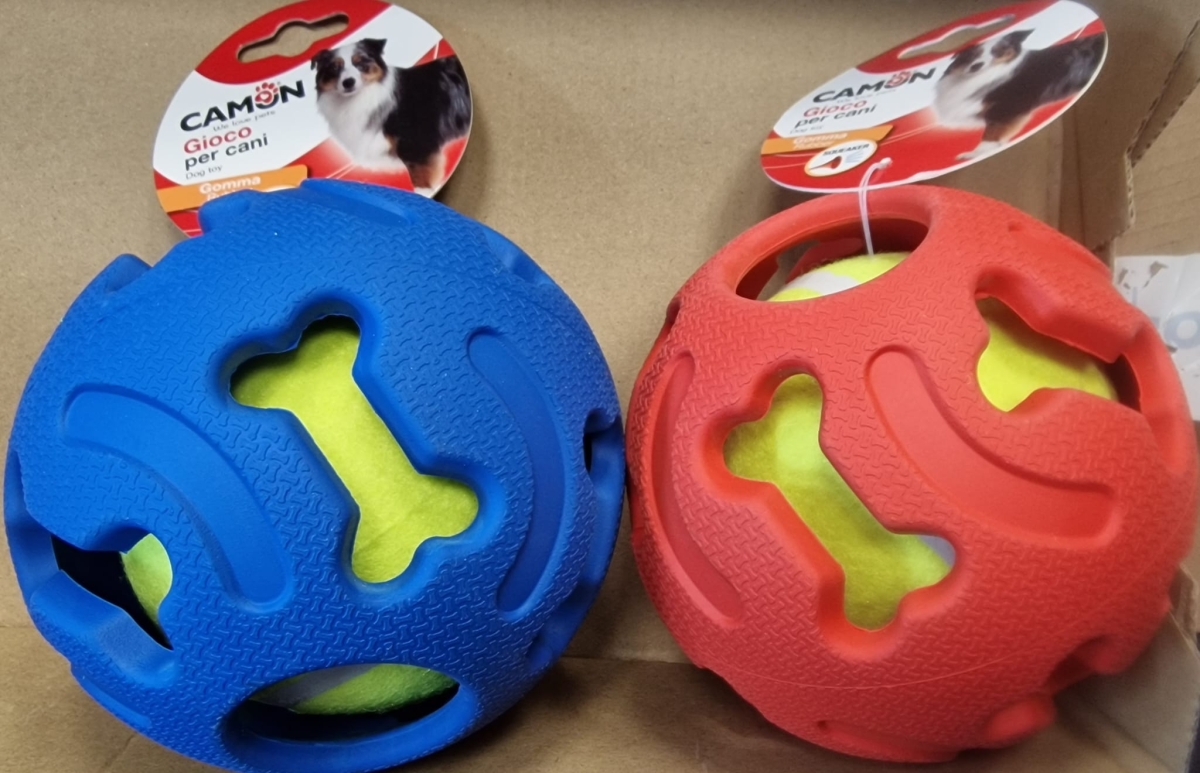 CAMON GIOCO CANE PALLA GOMMA TENNIS 
