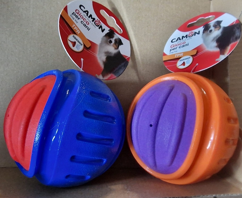 CAMON GIOCO CANE PALLA IN TPR CON SQUEAKER 