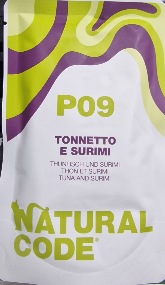 NATURAL CODE P09 TONNETTO E SURIMI IN ACQUA DI COTTURA 