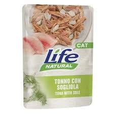 LIFE PET CARE LIFE CAT NATURAL ADULT TONNO CON SOGLIOLA Gatti