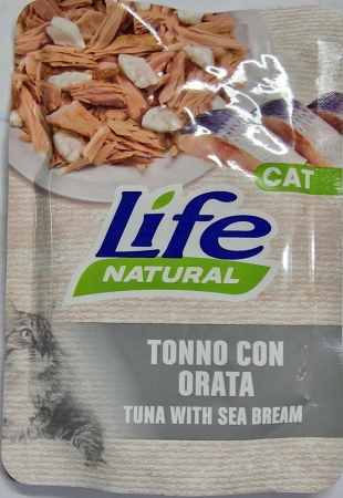 LIFE PET CARE  LIFE CAT NATURAL  ADULT TONNO CON ORATA Gatti