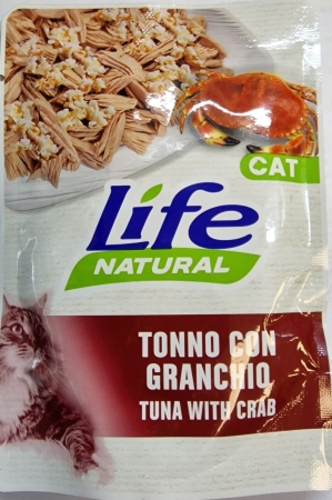 LIFE PET CARE LIFE CAT NATURAL ADULT TONNO CON GRANCHIO Gatti