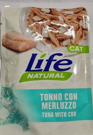 LIFE PET CARE LIFE CAT NATURAL ADULT TONNO CON MERLUZZO Gatti