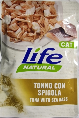 LIFE PET CARE LIFE CAT NATURAL ADULT TONNO CON SPIGOLA Gatti