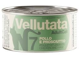 V07 VELLUTATA ADULT CAT POLLO E PROSCIUTTO Gatti