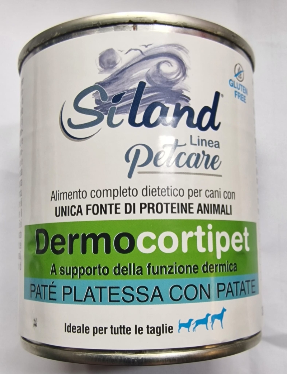 SILAND PETCARE DERMOCORTIPET PATE' PLATESSA CON PATATE 