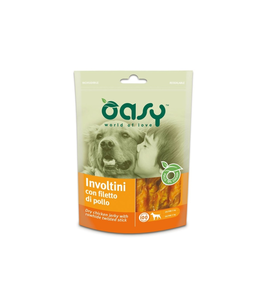 OASY SNACK DOG INVOLTINI CON FILETTO DI POLLO 